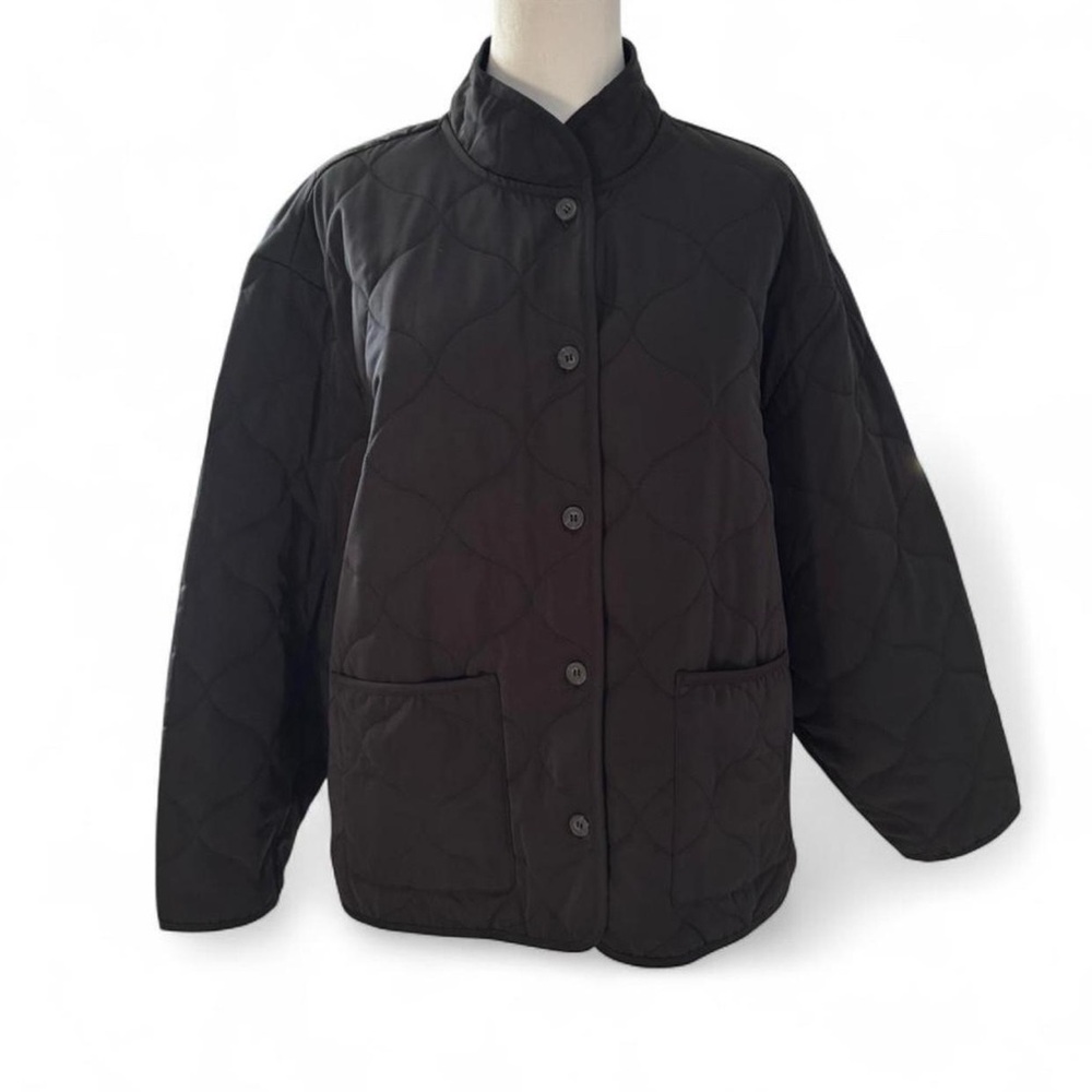H&M Women's Black Lightweight Quilted Jacket